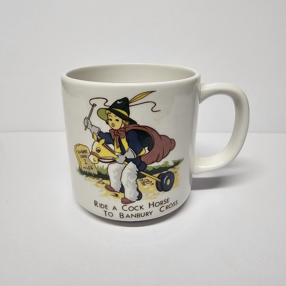 Banbury Cross with abc print Mug